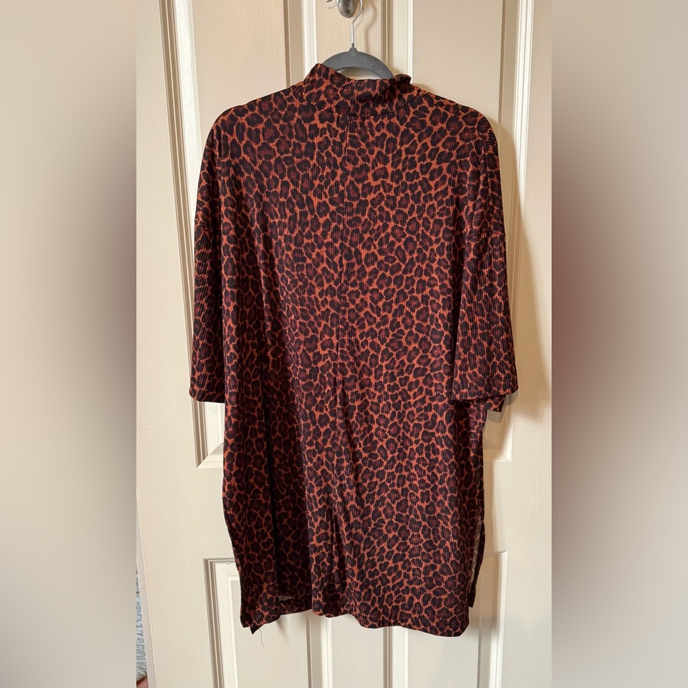 Dressed in LALA Brown and Black Leopard Print Tunic